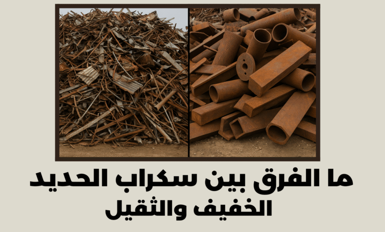 ما الفرق بين سكراب الحديد الخفيف والثقيل